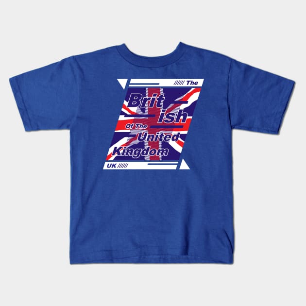 British Flag Kids T-Shirt by TomCage